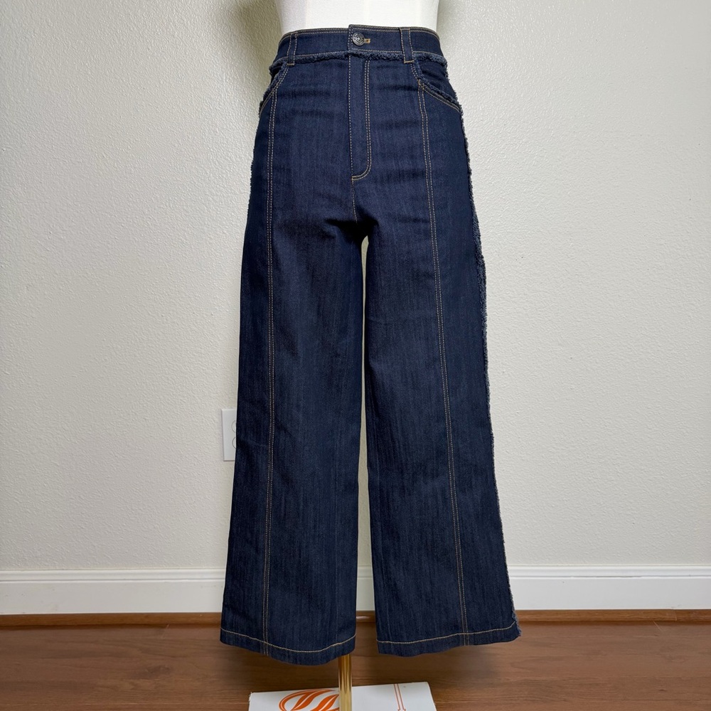 Cinq à Sept 5à7 Cropped Francine Denim Pants Indigo Size 2 (New)